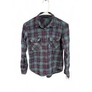 rue21 Women's Plaid Button-Up Shirt